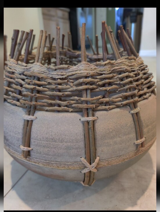 Artistic Accents Other - Woven Twig & Ceramic Bowl By M&C Adcock